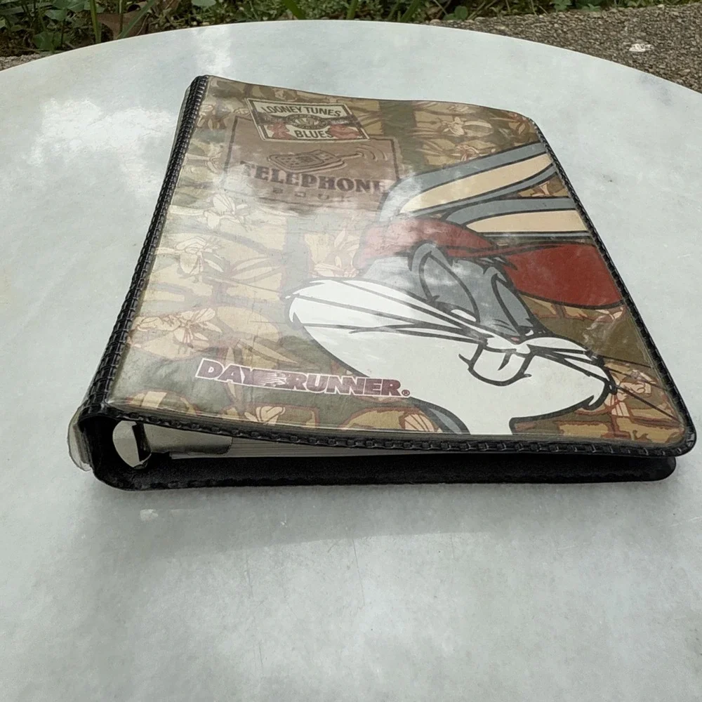 Stationary 90s Looney Tunes Bugs Bunny Telephone Address Book Day Runner Vintage